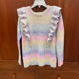Tucker+Tate rainbow tunic sweater. SIZE 7